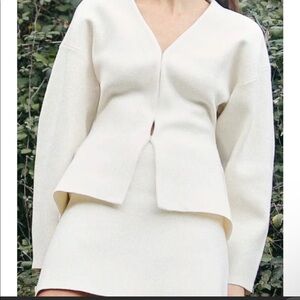 Zara tailored knit cardigan (small)
